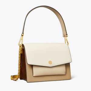 NWT TORY BURCH Robinson Colorblock Double-Strap Convertible